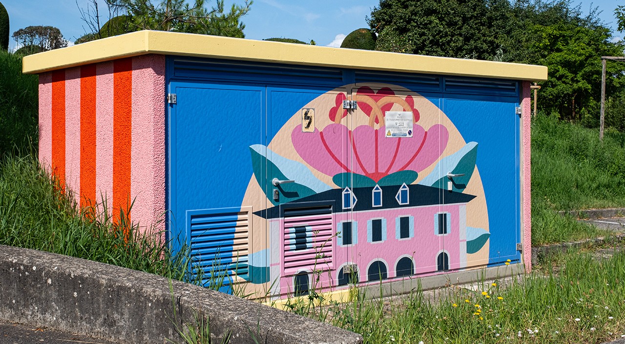fresque arrêt de tram