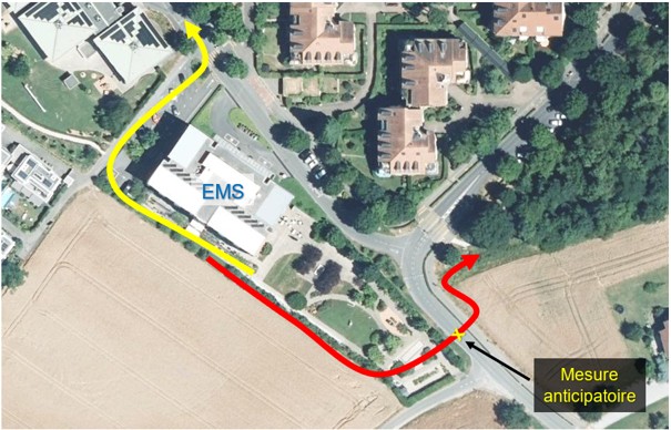 Tracé travaux contre inondations EMS Happy Days