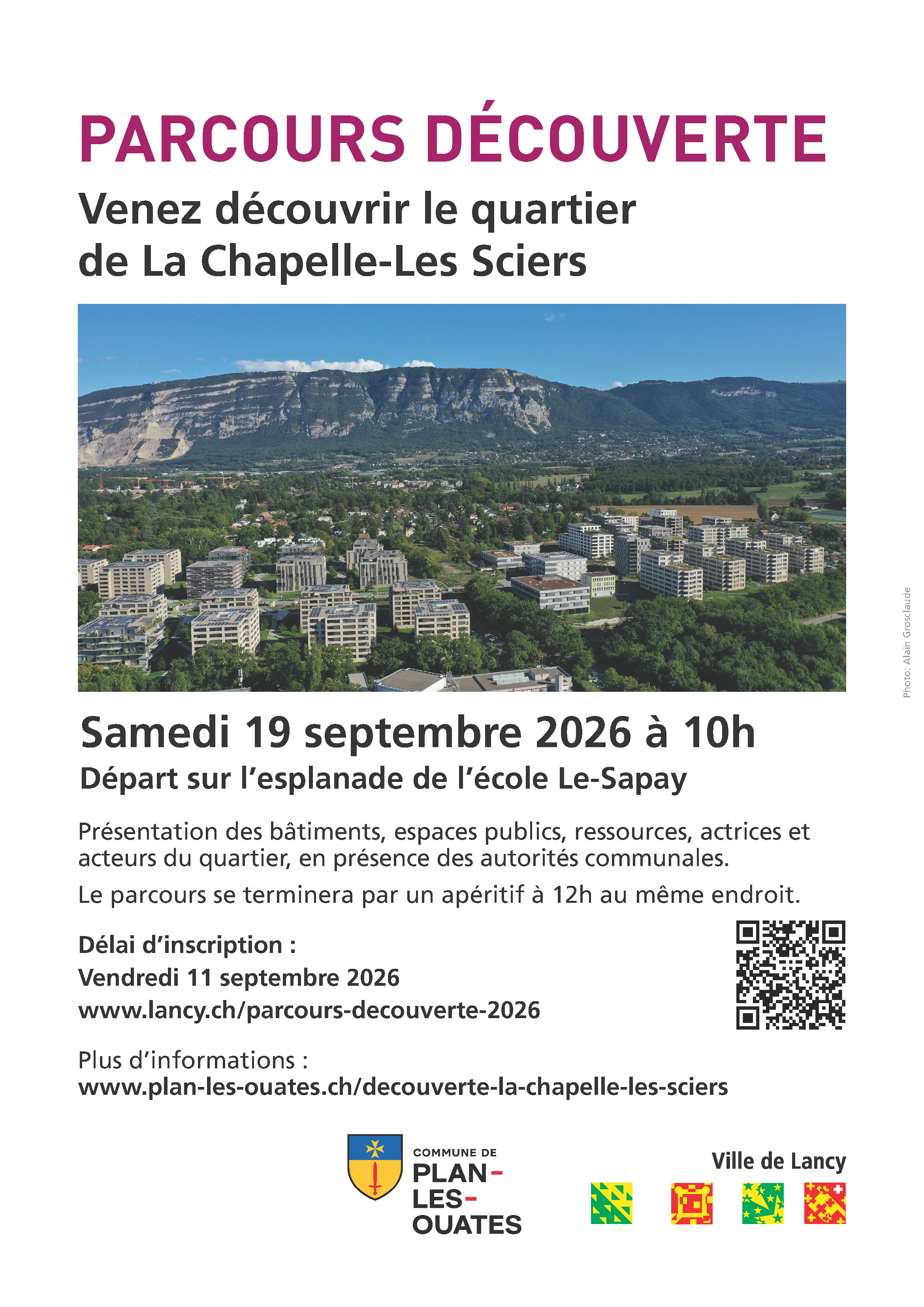 Parcours découverte du quartier La Chapelle – Les Sciers