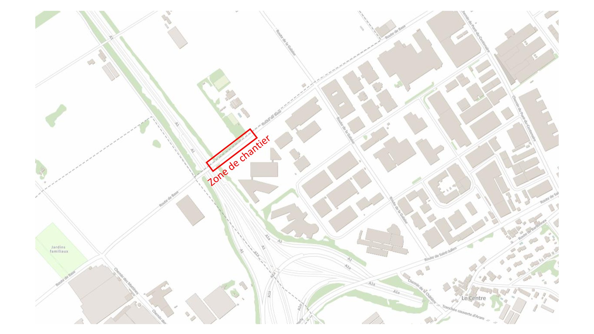 plan chantier route de base