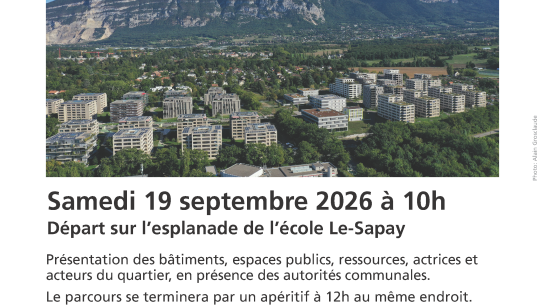 En compagnie des autorités communales, découvrez l’histoire et les particularités du quartier, ses bâtiments, ses espaces publics, ses ressources ainsi que les acteurs associatifs et communaux qui participent à sa vie quotidienne. Cette matinée sera égale